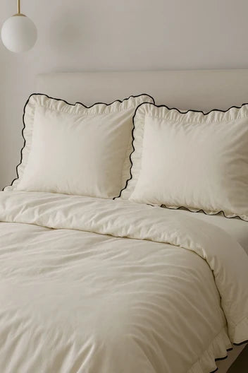 ART HOME %100 PAMUK ÇİFT KİŞİLİK FIRFIRLI NEVRESİM TAKIMI