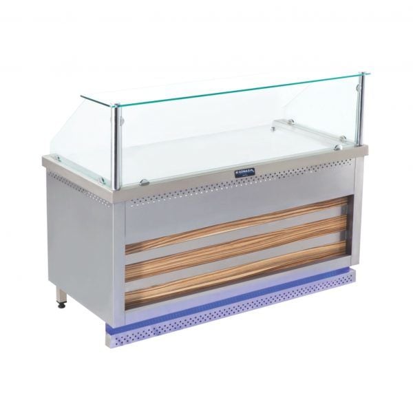 120 Cm Tezgah Tip Böreklik Gazlı Ce (Camlı)