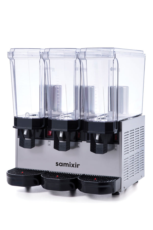 Samixir 60.SSSB Triple Klasik Fıskiyeli Soğuk İçecek Dispenseri, 20+20+20 L, Siyah