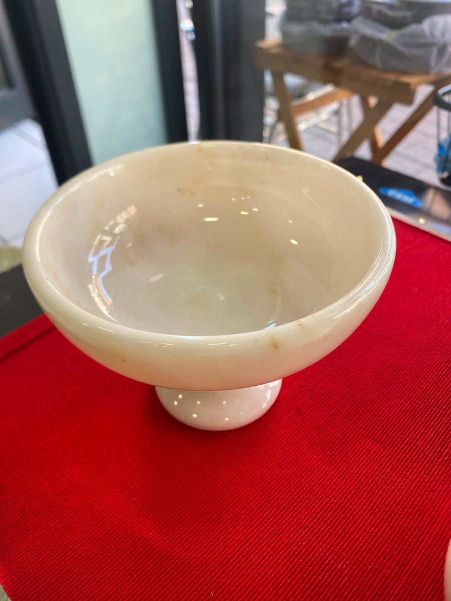 MERMER AYAKLI SUNUM TABAĞI 15 CM BEYAZ