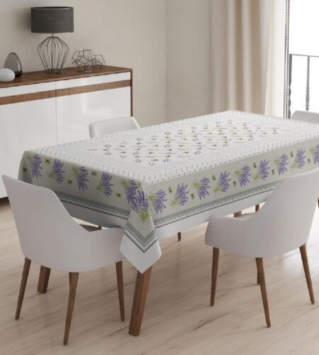 LAVANTA DESENLİ DERTSİZ MASA ÖRTÜSÜ 120*160