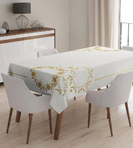 SARI YAPRAKLI DERTSİZ MASA ÖRTÜSÜ 120*160
