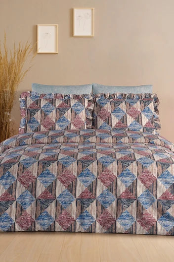 ART HOME %100  PAMUK ÇİFT KİŞİLİK FIRFIRLI NEVRESİM TAKIMI
