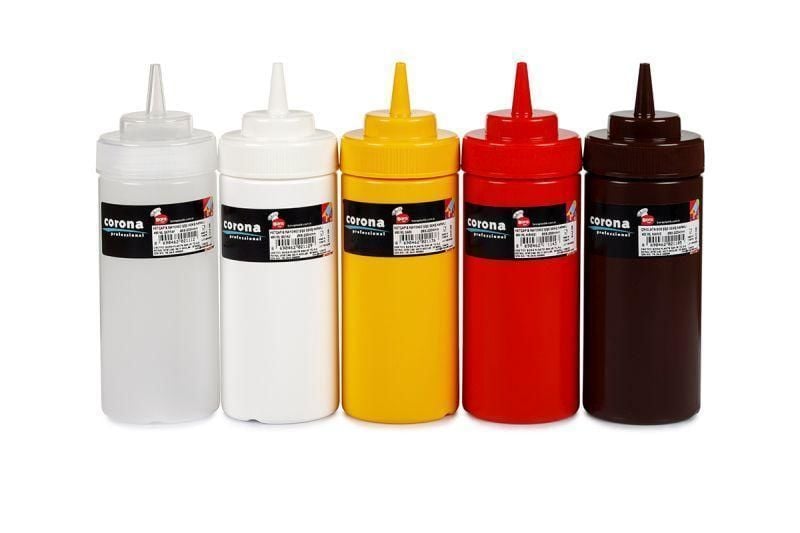 Corona Professional Ketçap&Mayonez Şişe Geniş Kapaklı – Kırmızı 450 ml BO2114