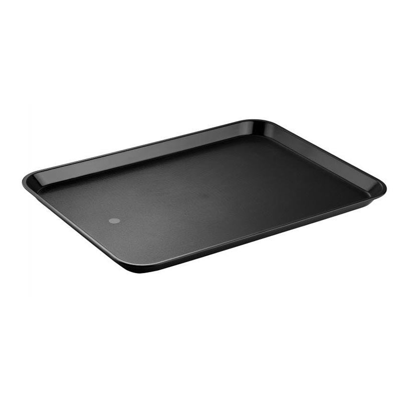 HSN Bora Plastik Gastronomi Köşeli Servis Tepsisi, 45x65 cm, Siyah