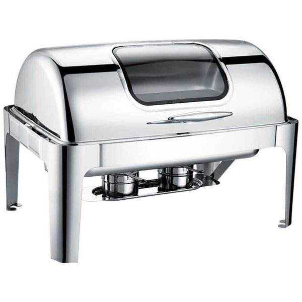 Chafing Dish Roll Top Camlı 9 Litre