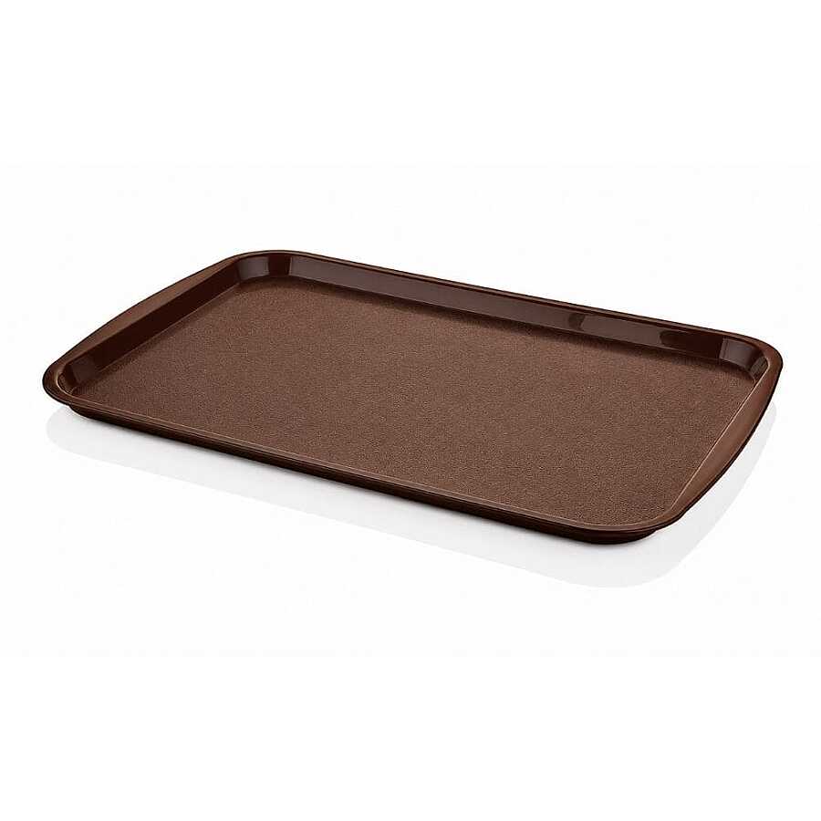 HSN Dikdörtgen Servis Tepsisi 36x27cm Kahverengi (TPS-3627)